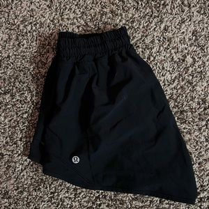 Black lululemon athletic shorts